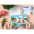 thumbnail image 2 of Mermaid Bash Thank You Cards for Kids, 20 Notes & 20 Envelopes, 2 of 4