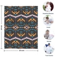 thumbnail image 4 of Boho Multicolor Geometric Ethnic Pattern Blanket,Comfortable Soft Flannel Throw Blanket,All Season,Warm Lightweight Blankets for Sofa Bed Couch Living Room Chair,30"x40", 4 of 4