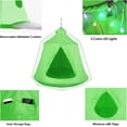 thumbnail image 6 of LAZY BUDDY Hanging Tree Tent with Stand, Hammock Chair Set, Swing Tent with Adjustable X-Stand and LED Light, for Bedroom Porch Balcony Garden (Green), 6 of 8