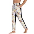 thumbnail image 3 of Kdxio Floral Puppy Pattern Joggers,Sweatpants for Men with Pockets-Medium, 3 of 5