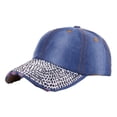 thumbnail image 2 of LJNYFDC Rhinestone Baseball Cap Women s Baseball Cap Sparkling Rhinestones Wide Brim UV Proof Sun Protection Stylish Outdoor Hat, 2 of 7