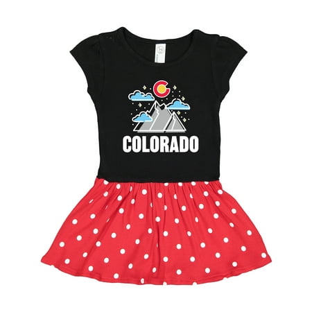 

Inktastic Colorado Mountains and Clouds Gift Toddler Girl Dress