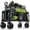 Black-Side Pocket, variant on Qunler 560lbs Large Collapsible Folding Wagon with Oversized Tank Wheels, Heavy Duty Big Bucket Utility Garden Cart with Side Pocket for Sports, Shopping, Camping, Kids, Black