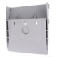 thumbnail image 5 of GOOHOCHY 1 ranura Soporte para documentos A4 Estante de almacenamiento de archivos de escritorio Papelería Organizador Estante Suministros de oficina con pegatina de tornillo (gris), 5 of 7