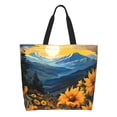 thumbnail image 1 of Easygdp Elegant Sunset Sunflower Bolsas Tote para Mujer, Bolsos de Hombro para Viaje, Bolsos de Mano de Gran Capacidad para Compras y Trabajo, 1 of 8