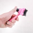 thumbnail image 1 of YSNOOWE 2Pcs Dog Cleaning Comb with Comfortable Grip Pet Grooming Tool in Assorted Colors for Hair Knot Removal, 1 of 8