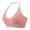 Pink, variant on RYRJJ Women Halter Bra Top Yoga Bralette Crop Tanks Workout Sports Bras V Neck with Adjustable Spaghetti Strap Seamless Padded T Shirt Bra(Pink,M)