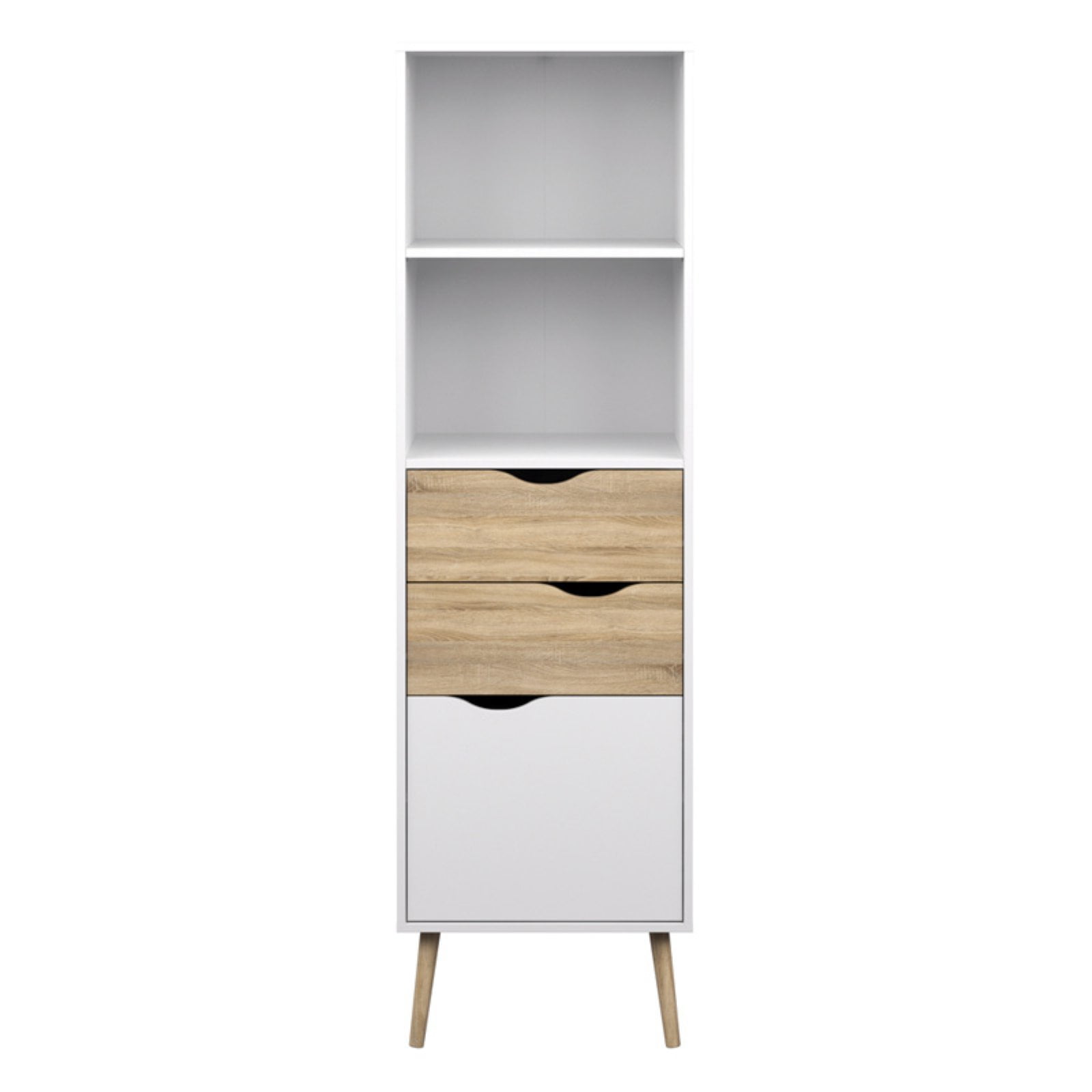 Bookcases With Drawers Tvilum Diana 2 Drawer Bookcase
