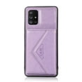 thumbnail image 6 of Wallet Case for Galaxy A72, Detachable Crossbody Lanyard Strap PU Leather+Soft TPU Bumper Magnetic Clasp Back Flip Credit Card Slots Kickstand Cover for Samsung Galaxy A72, Purple, 6 of 9