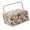 Pastoral Rose, variant on Closures Fabric Sewing Storage Box With Removable Dividers And Comfortable Handle For Easy Transportation