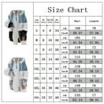 thumbnail image 2 of Winter Plush Coat for Women Color Block Long Sleeve Cardigan Casual Loose Fit Hooded Jacket Cover Ups Clothes, 2 of 4