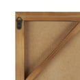 thumbnail image 5 of DecMode White Wood Dimensional Geometric Shaped Geometric Wall Decor with Brown Wooden Frame, 5 of 9