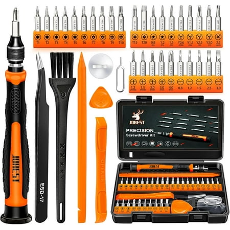 UniMall 38Pcs Small Precision Screwdriver Set with Torx T5 T6 Y00 Mini Repair Tool Kit for Macbook Computer Laptop iPhone PS4 PS5 Xbox Switch Eyeglasses Watch Ring Doorbell Electronic etc