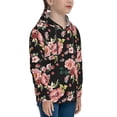 thumbnail image 3 of Sikiie Rose Flowers Youth Hoodie Sweatshirt Pullover Hooded Classic Casual Essentials Hoodiefor Boys Girls Kids -Small, 3 of 6