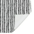 thumbnail image 6 of Creative Products Black And White Herringbone Pattern 71x74 Shower Curtain, 6 of 7