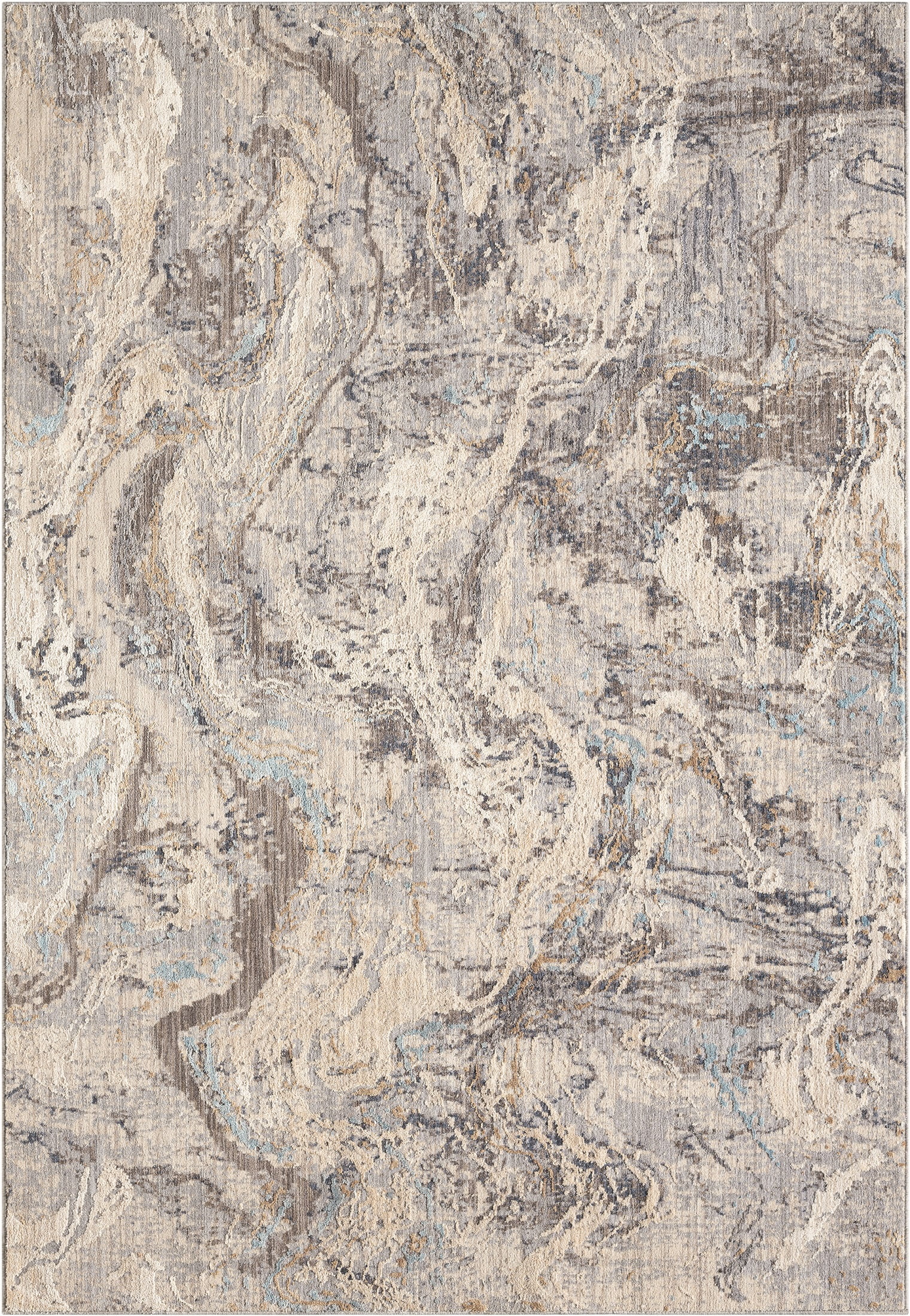 United Weavers Utopia Verona Contemporary Abstract Runner Rug, Blue, 2'7" x 7'2"
