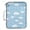 White Raindrops and Clouds, variant on Haosy Accordion File Organizer Zipper Binder 500 Sheet 6-Tab Expanding File Folder Multi-Pocket 1.2 Inch 3 Ring Rabbbit Wreath Bows Christmas