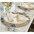 thumbnail image 3 of Silver Gray Beaded Placemats Set of 8 for Dining Coffee Table Scratch Heat Stain Resistant Charger Kitchen Decor Durable Tablemats - Fall Autumn Thanksgiving Holiday - 14 Inches, 3 of 8