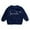 Navy, variant on Bobifish Little Girls Ribbed Sweater “Smile” Letter Print Long Sleeve Knitted Sweater Crewneck Casual Fashionable Boys Girls Daily Wear Pullover Top