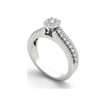 thumbnail image 2 of 1/2 Carat T.W. Diamond Split Shank Cluster 10kt White Gold Engagement Ring, 2 of 5