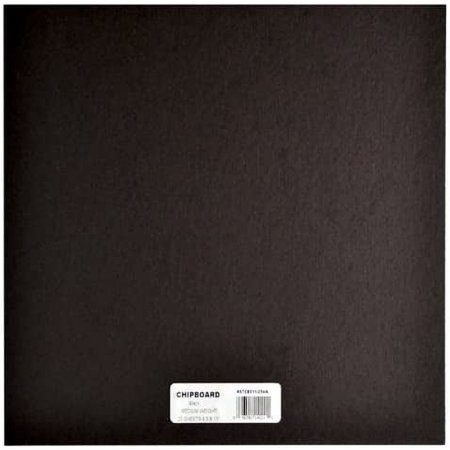 UPC: 0096701140923 | Grafix Medium Weight 12 Inch by 12 Inch Chipboard Sheets  Black 25/Package