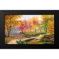 thumbnail image 2 of Potapov, Vitaly 24x16 Black Modern Framed Museum Art Print Titled - Autumn in the old park, 2 of 5