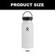 thumbnail image 3 of Botella de agua Hydro Flask, boca ancha de acero inoxidable con tapa de paja, 40oz, 3 of 5