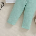 thumbnail image 6 of Toddler Baby Boy Fall Winter Clothes Striped Long Sleeve Sweatshirt Pullover Tops + Joggers Pants Outfit Set 18-24 Months, 6 of 9