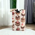 thumbnail image 6 of Yayeee Freestanding Laundry Hamper with Handle Collapsible Large Storage Basket for Clothes, Cute Chocolate Cakes, 6 of 7