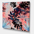 thumbnail image 3 of Designart ' Abstract Tropical Floral Patchwork II ' Tropical Canvas Wall Art Print, 3 of 4