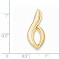 thumbnail image 2 of 14K Yellow Gold Fits Up To 6mm Regular, 8mm Fancy Omega Slide (26 X 11) Made In United States cs23, 2 of 2