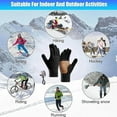 thumbnail image 4 of Heated Gloves, Touchscreen Thermal Winter Gloves Windproof Warm Grip Design, Rechargeable Hand Warmers for Cycling Running Outdoor Work Use, 4 of 5