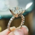 thumbnail image 2 of Fashion Jewelry Cubic Zircon 18k Yellow Gold Plated Ring Engagement Gift Sz 6-10, 2 of 5