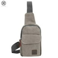 thumbnail image 5 of Luxtrada Men's Crossbody Bags Canvas One Shoulder Backpack Oblique Chest Pack Fashion Shoulder Bag, 5 of 9
