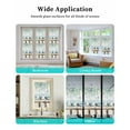 thumbnail image 6 of Window Privacy Film Coastal Seagull Stained Glass Window Film Decorative Sun Block Window Cover Spring Summer Eucalyptus Leaves Beach Window Clings Static Adhesive Sticker for Bathroom 23.6"x59", 6 of 7