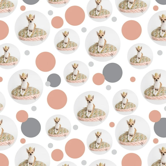 Chihuahua Cushion King Puppy Dog Premium Gift Wrap Wrapping Paper Roll