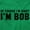 Irish Green, variant on Of Course Im Right Im Bob Funny Men's Graphic T Shirt Tees Brisco Brands L