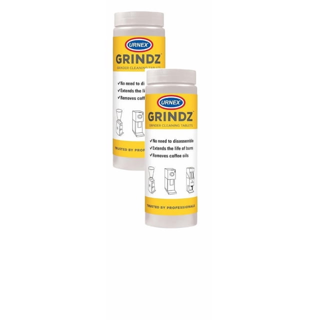 Urnex Grindz Tablettes de Nettoyage pour Moulin à Café Professionnel, (2 pack)