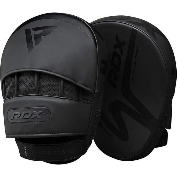 RDX Boxing Pads Focus Mitts, Punching Target Leather Training Pads, Black