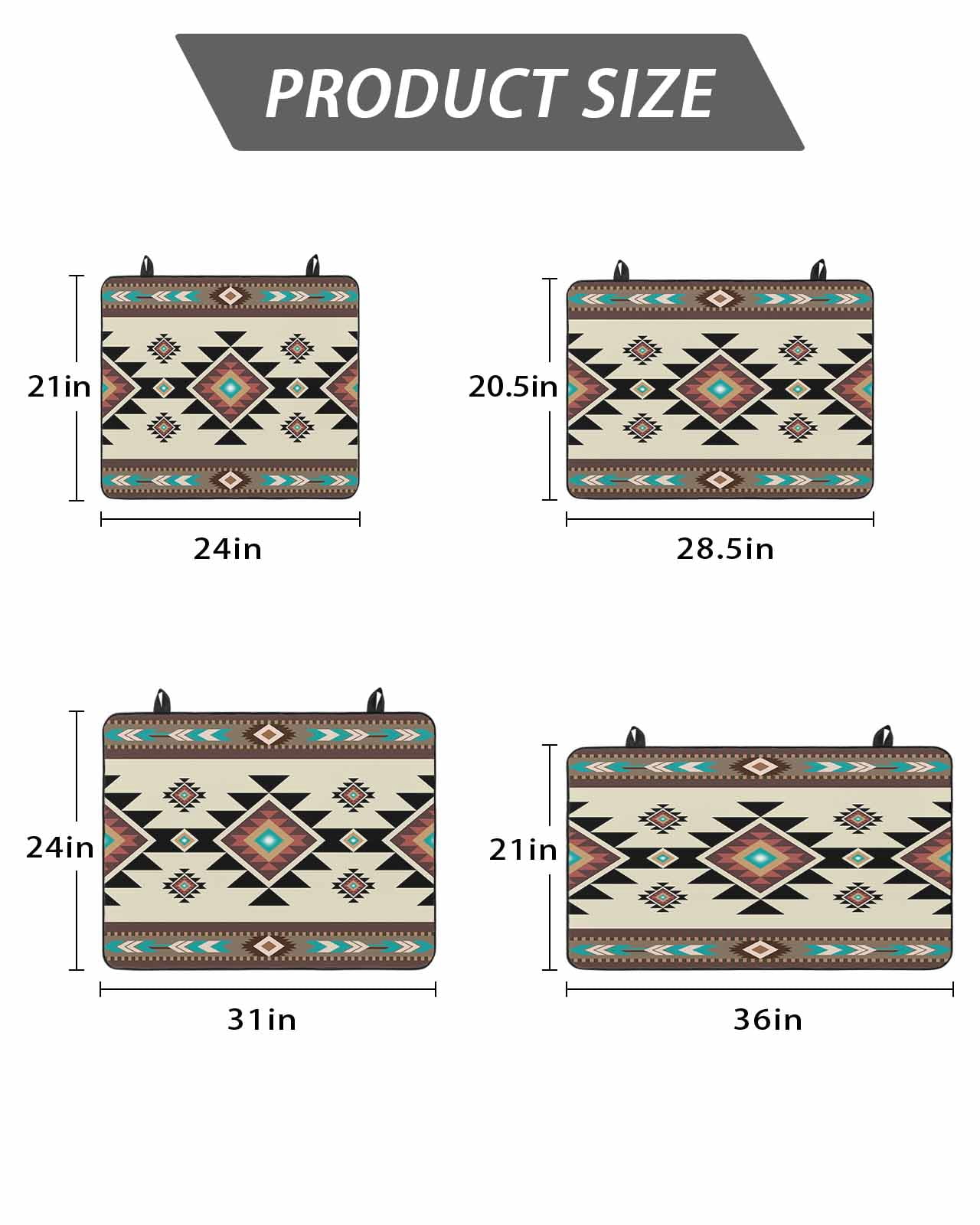 Stove Top Covers for Electric Stove, Southwest Geometric Glass Stovetop Cover Protector, Brown Mexican Aztec Boho Tribal Induction Cooktop Protector Oven Mat for Kitchen Countertop 24"x21"