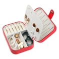 thumbnail image 7 of Unique Bargains Jewelry Box Small PU Leather Jewelry Organizer Case Storage Display Holder Red, 7 of 7
