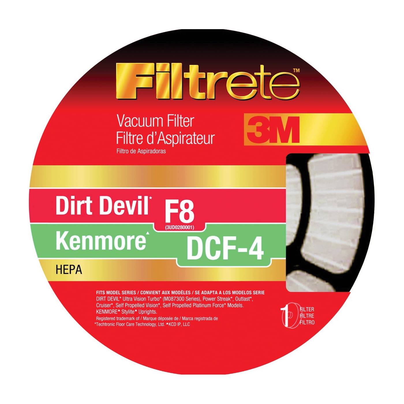 Arm & Hammer Dirt Devil F8 Kenmore DCF-4 Odor Eliminating Hepa Vacuum Filter 