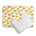thumbnail image 6 of Honeii Qutumn Tree Pattern Bathroom Anti-Skid Pad Bathroom Mat Vintage Seamless Pattern Not-Slip Toilet Rug Set, 6 of 6