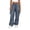 Dark Gray(Ladies Pants), variant on LUVDA Cargo Pants for Women High Waist Drawstring Wide Leg Joggers with Pockets and Adjustable Cuffs