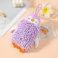 thumbnail image 2 of Microfiber Soft Hand Towels Funny Cartoon Animal Quick Drying Hand Towel With Hanging Loop For Kitchen And Bathroom, 2 of 4