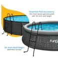 thumbnail image 6 of Funsicle 36 Inch SureStep 3 Stair Outdoor Above-Ground Swimming Pool Ladder, Black, 6 of 11
