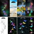 thumbnail image 4 of Led Color Changing Solar Wind Chime Light Waterproof Outdoor Windchime Butterfly Light Solar Hanging Lamp for Garden Decoration, 4 of 8