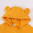 thumbnail image 4 of Chenyin Newborn Baby Cotton Onesies Jacket for Girls Boys Hooded Jumpsuit Infant Long Sleeve Rompers Cartoon Snowsuit Outwear Fall Winter Outfits for 0-14 Months, 4 of 8