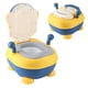 thumbnail image 2 of Asiento de entrenamiento para ir al baño Sincero Inodoro portátil para bebés diseño de mono amarillo, 2 of 10