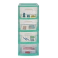 thumbnail image 2 of Italhome Cajonera De Plástico, Cajonera Desarmable Organizador Multiusos De Color Aqua Con 4 Cajones Transparentes Onyx, 2 of 6